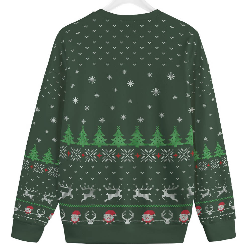 Floss Santa Claus Womens Plus Ugly Christmas Sweater