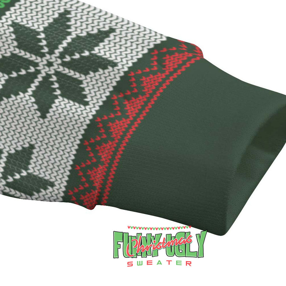 Floss Second Favorite F-Word Ugly Christmas Sweater