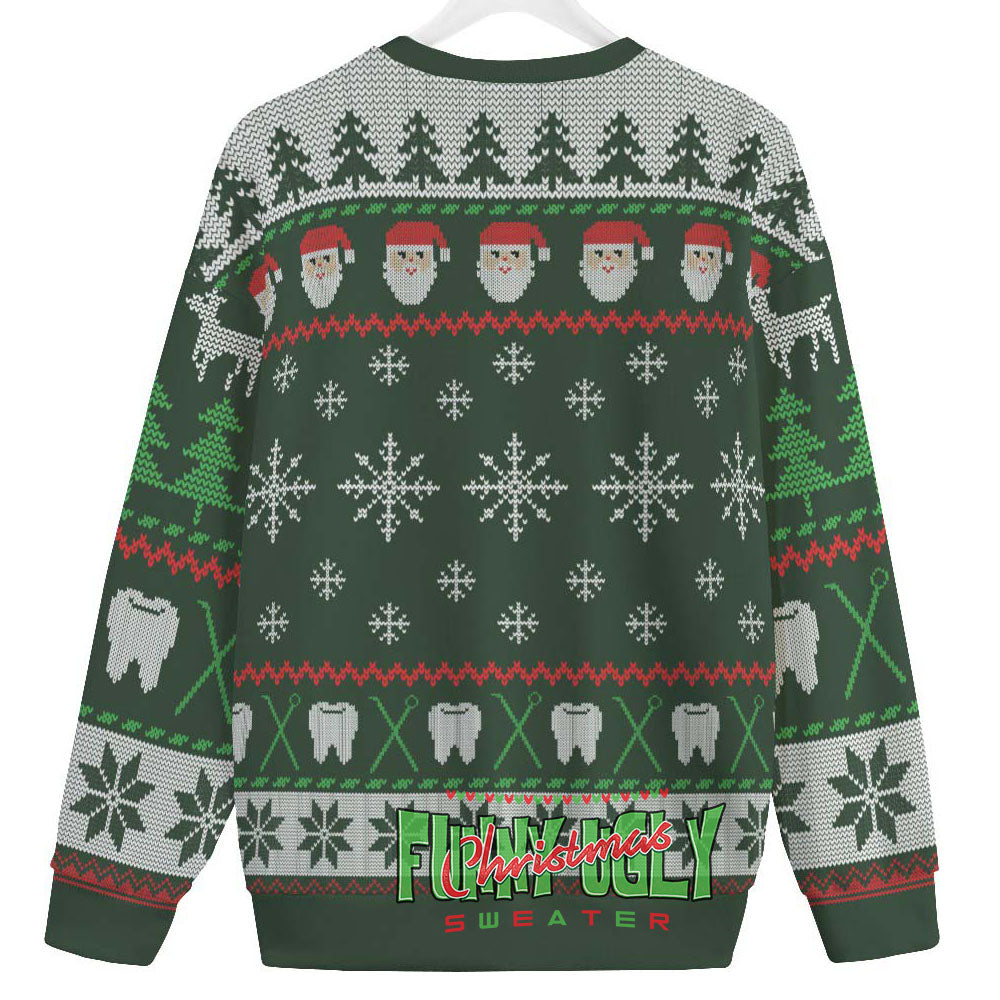 Floss Second Favorite F-Word Ugly Christmas Sweater