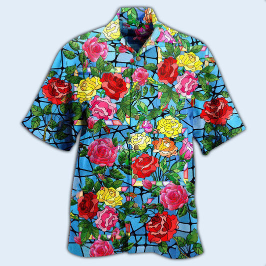 Rose Flowers Love Is A Rose That Blooms Forever - Hawaiian Shirt 