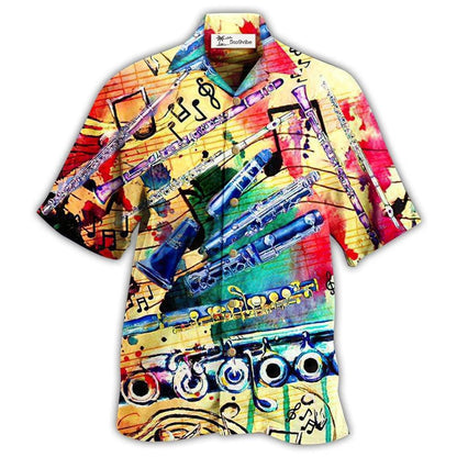 Hawaiian Shirt / Adults / S Flute Music Love Life Style So Cool - Hawaiian Shirt 