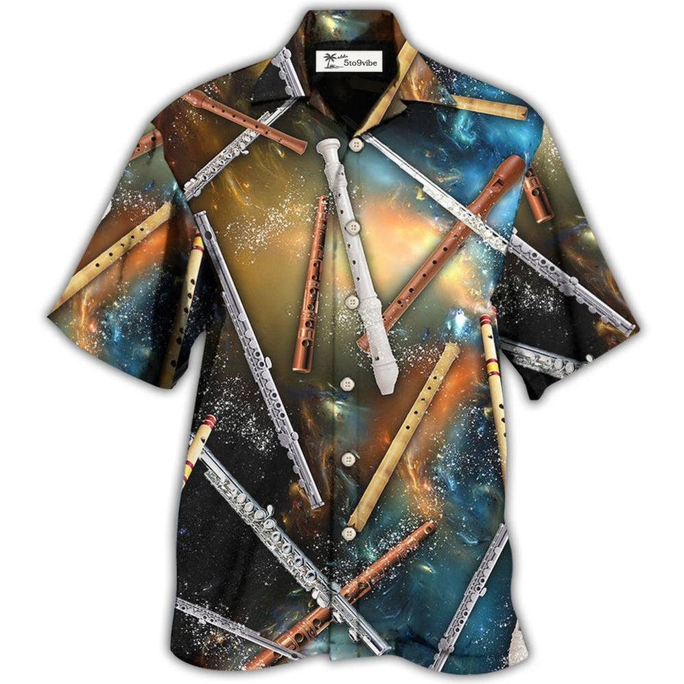 Hawaiian Shirt / Adults / S Flute Mysterious Galaxy - Hawaiian Shirt 