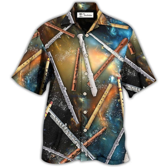Hawaiian Shirt / Adults / S Flute Mysterious Galaxy - Hawaiian Shirt 