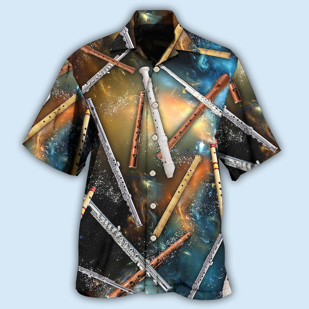 Flute Mysterious Galaxy - Hawaiian Shirt 