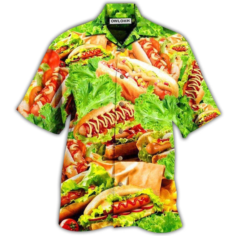 Hawaiian Shirt / Adults / S Food It's Not A Party Until The Hot Dog Come Out Salad - Hawaiian Shirt 