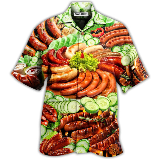Hawaiian Shirt / Adults / S Food Life Is Better With Hot Dog Salad - Hawaiian Shirt 