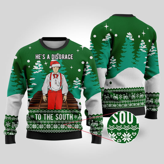 Forest Green Santa The General Ugly Christmas Sweater