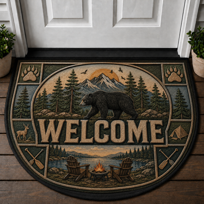 Mountain Calling Welcome Mat - Hiking & Forest Adventure Doormat - 5to9vibe