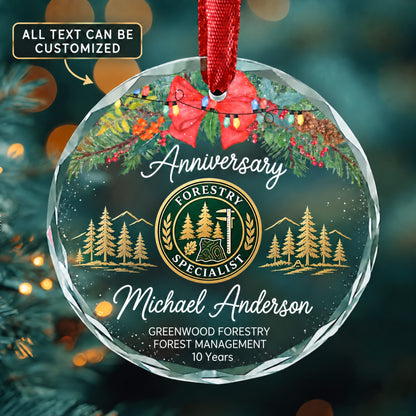 Foresters Personalized Glass Ornament | 5To9Vibe