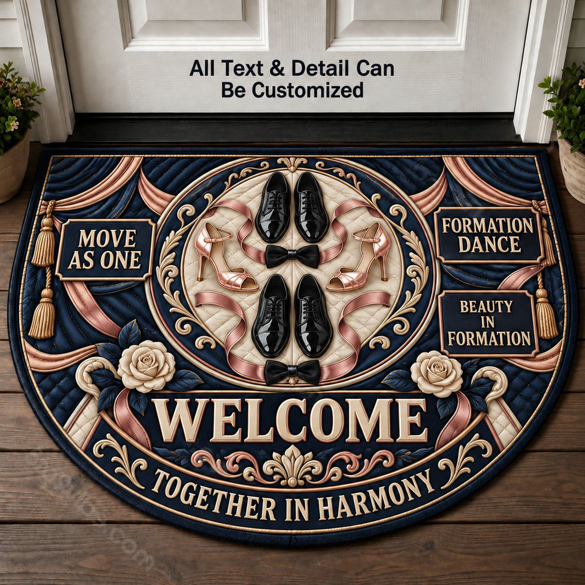 Formation Dance Personalized Half Round Mat | 5To9Vibe