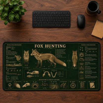 Fox Hunting Desk Mat Mouse Pad | 5To9Vibe