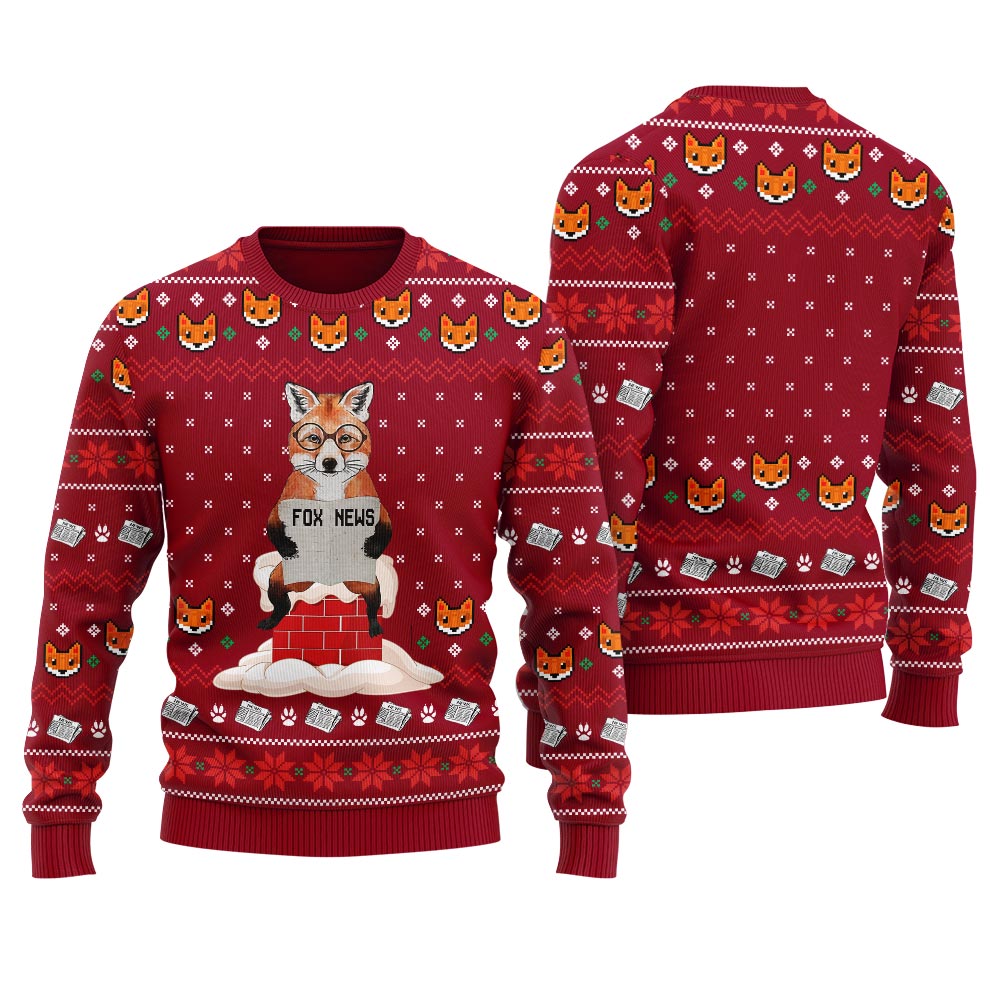 Fox News Meme Men's Christmas Sweater