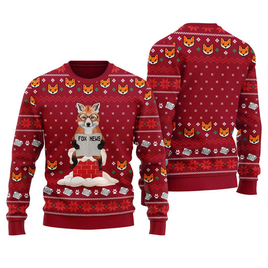 Fox News Meme Men's Christmas Sweater