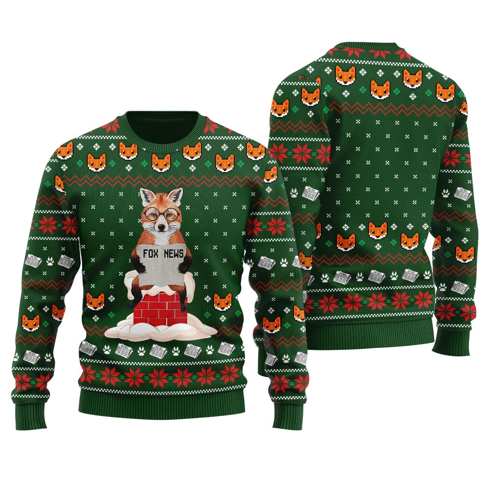 Fox News Meme Men's Christmas Sweater