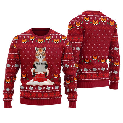 Fox News Meme Men's Christmas Sweater