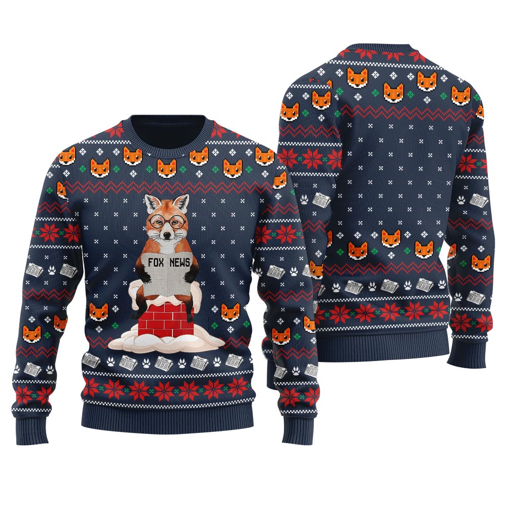 Fox News Meme Men's Christmas Sweater