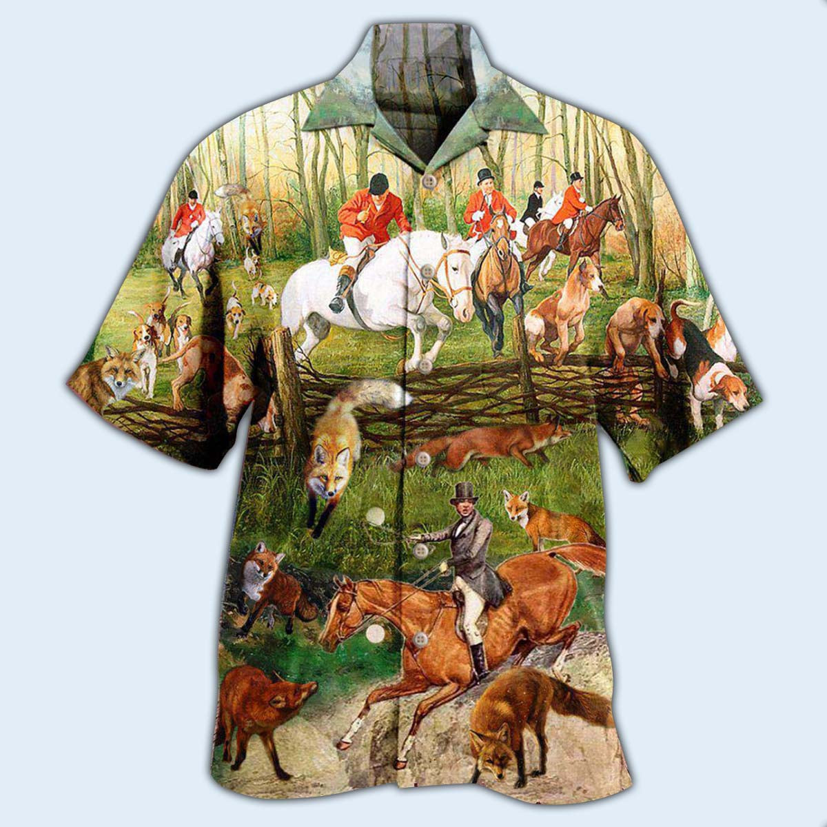 Fox Hunting Weekend Forecast 100 Chanceof - Hawaiian Shirt 