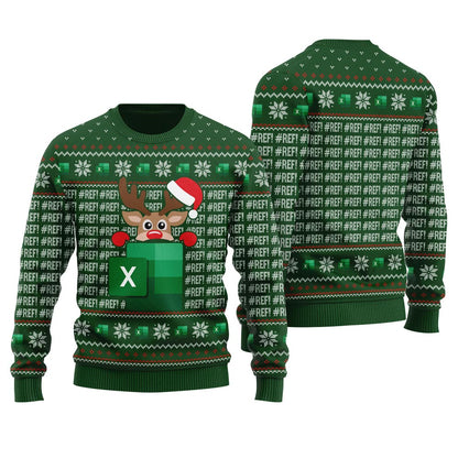 Reindeer Freak In The EXCEL Sheets Men's Ugly Sweater