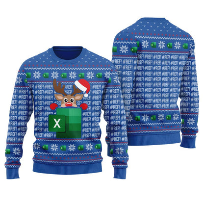 Freak In The EXCEL Sheets Reindeer Women's Ugly Christmas Sweater