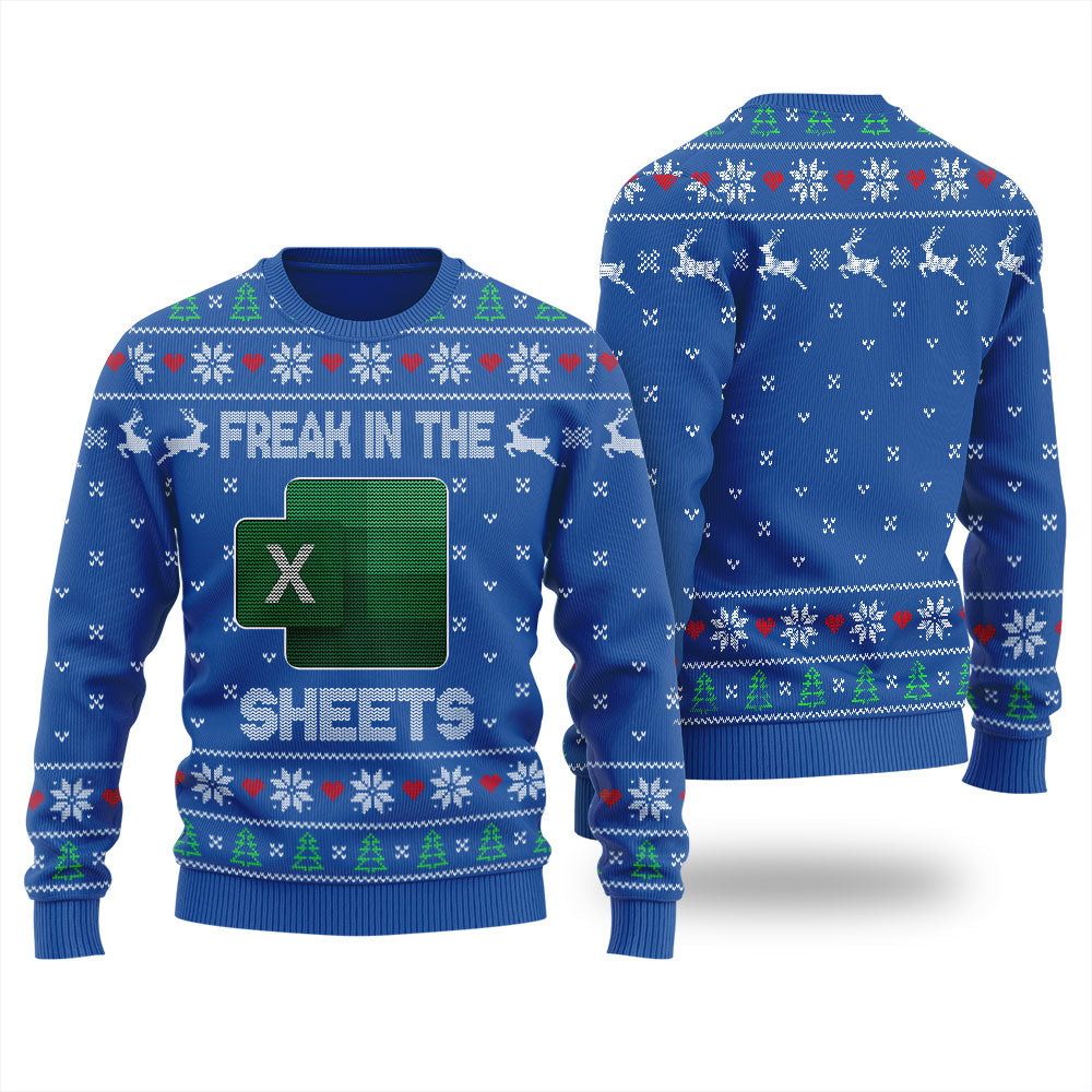 Freak In The Sheets Ugly Christmas Sweater