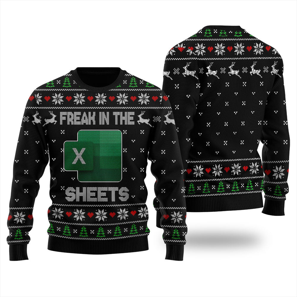 Freak In The Sheets Ugly Christmas Sweater