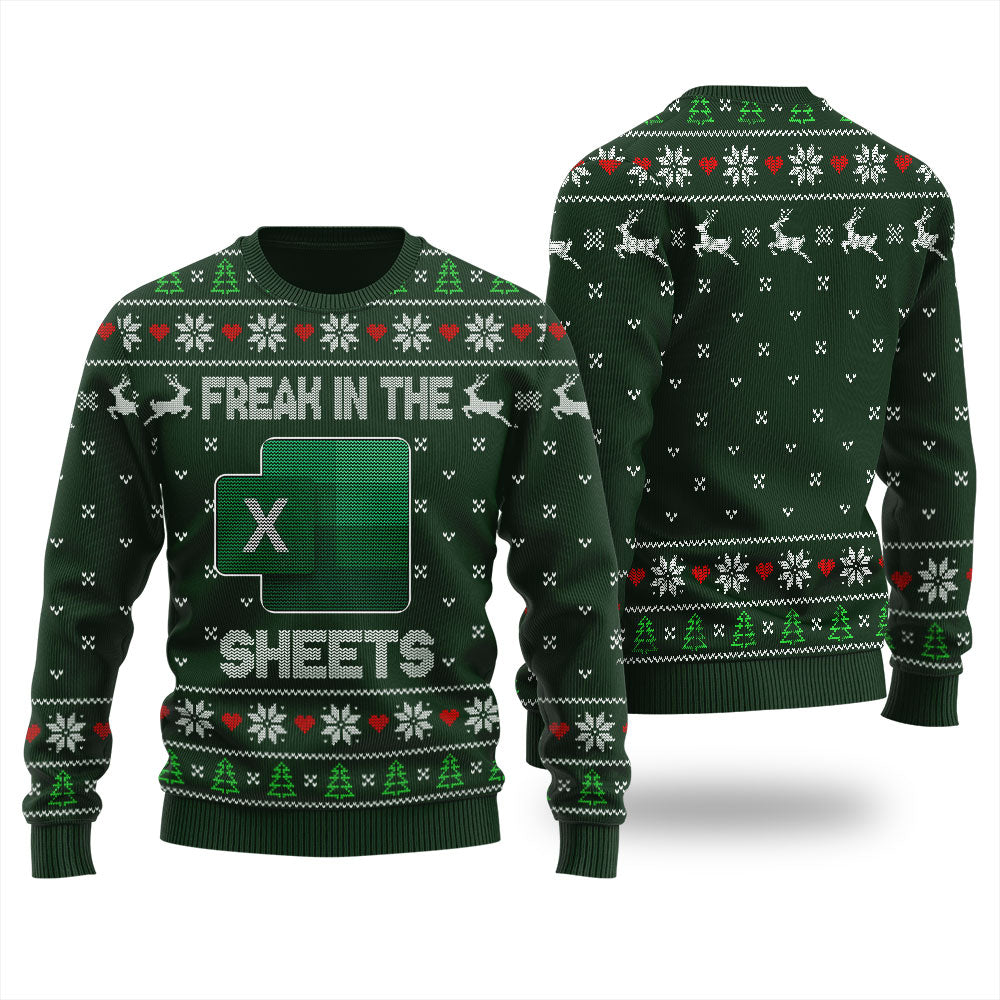 Freak In The Sheets Ugly Christmas Sweater