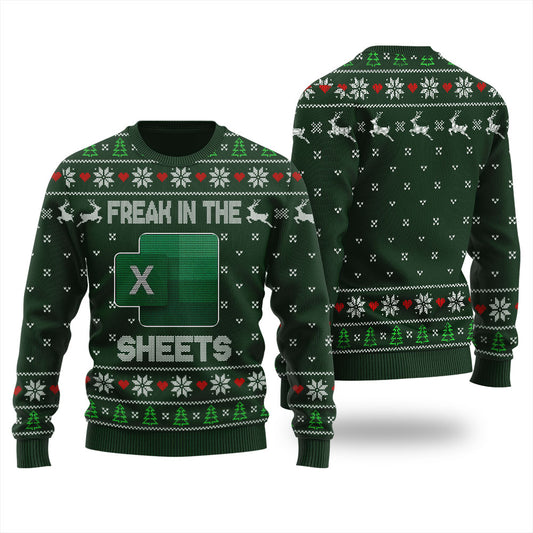 Freak In The Sheets Ugly Christmas Sweater