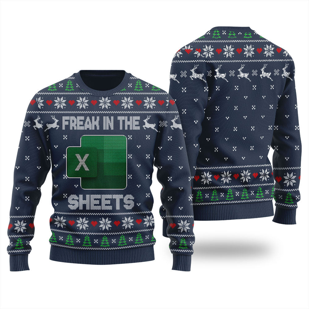 Freak In The Sheets Ugly Christmas Sweater