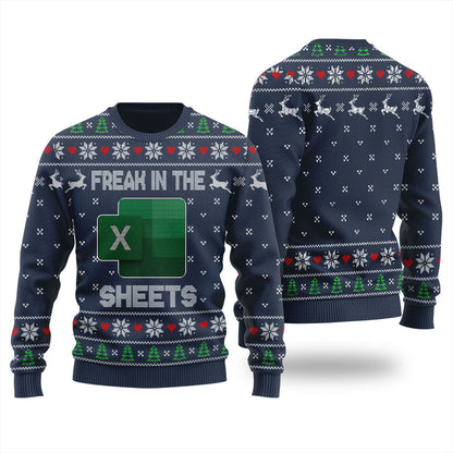 Freak In The Sheets Ugly Christmas Sweater