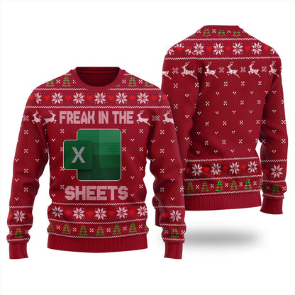 Freak In The Sheets Ugly Christmas Sweater