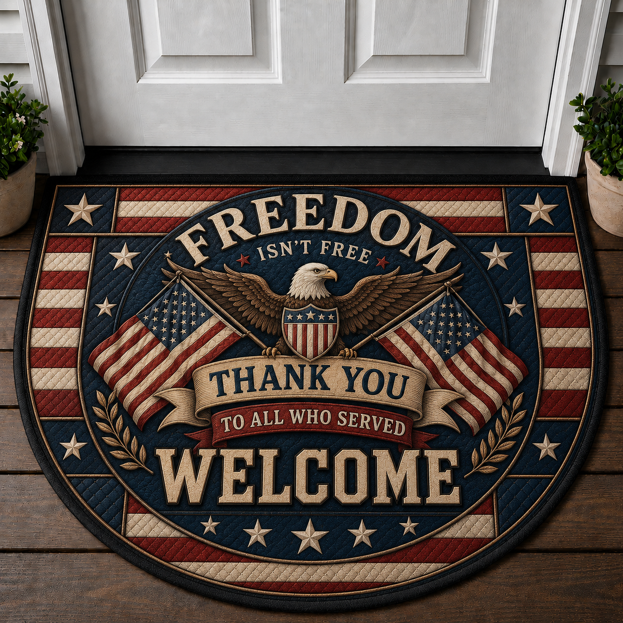 Liberty Bell Welcome Mat - Patriotic American History Doormat - 5to9vibe