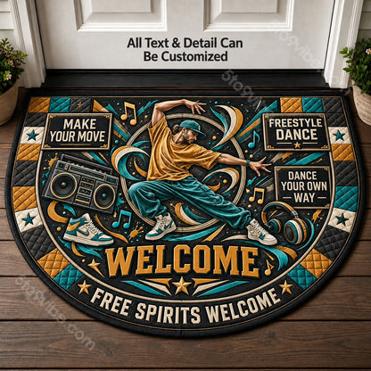 Freestyle Dance Personalized Half Round Mat | 5To9Vibe