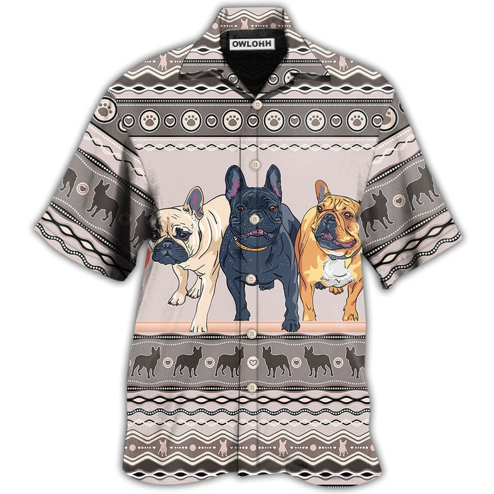 Hawaiian Shirt / Adults / S French Bulldog Lovely Pattern - Hawaiian Shirt 