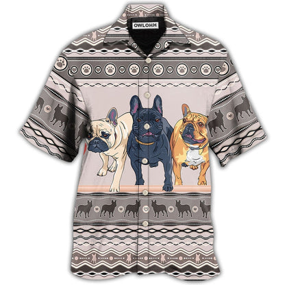 Hawaiian Shirt / Adults / S French Bulldog Lovely Pattern - Hawaiian Shirt 