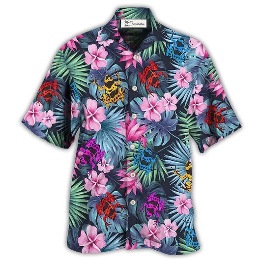 Hawaiian Shirt / Adults / S Frog Tropical Summer Vibes - Hawaiian Shirt 