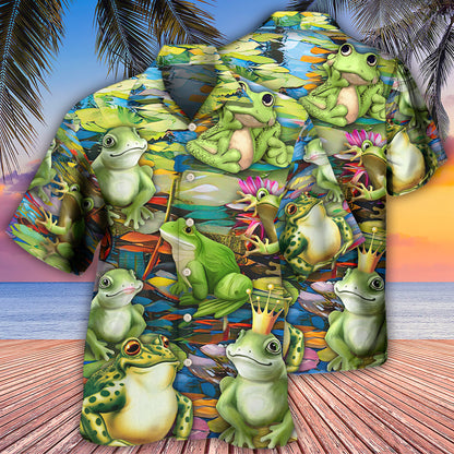 Frog In Wonderland - Hawaiian Shirt 