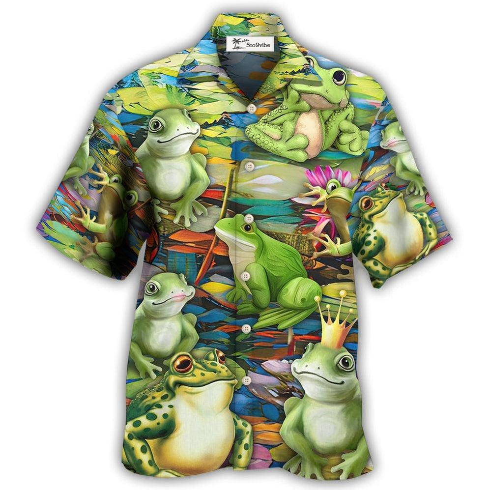 Hawaiian Shirt / Adults / S Frog In Wonderland - Hawaiian Shirt 