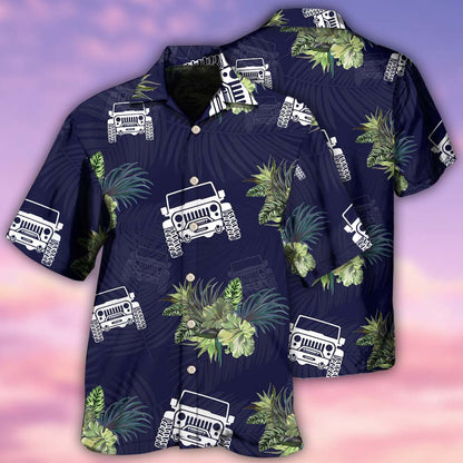 Jeep Lover Tropical Leaf - Hawaiian Shirt 