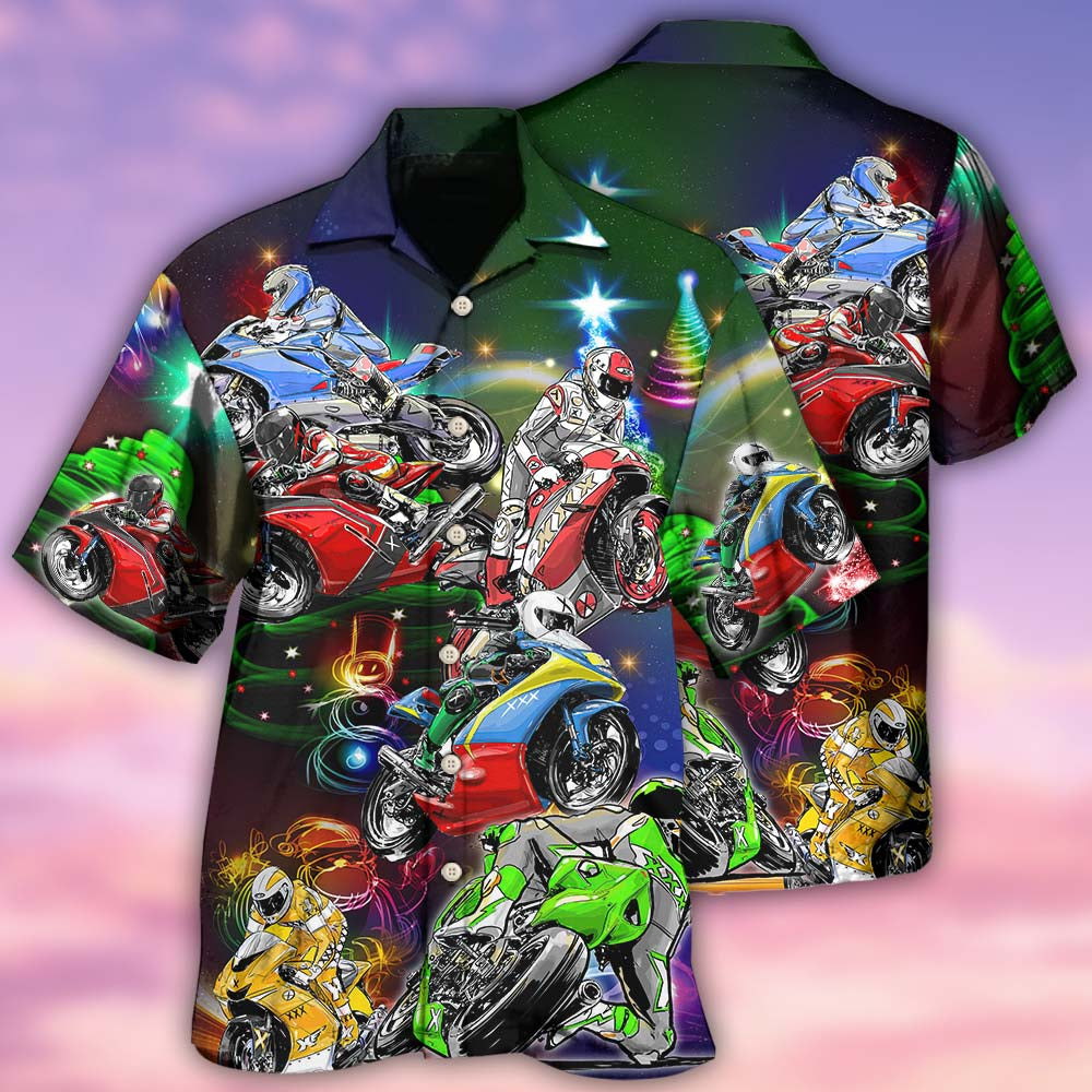 Motorcycle Amazing Christmas - Hawaiian Shirt 