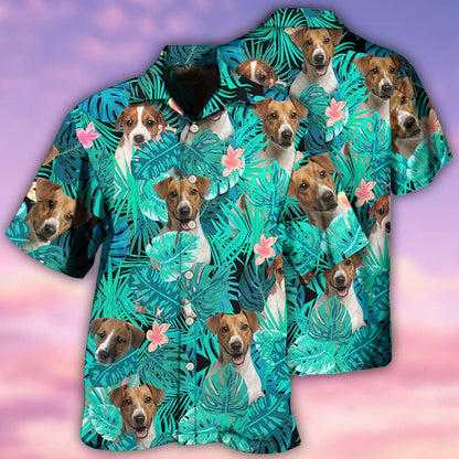 Russell Terrier Dog Summer Green Tropical - Hawaiian Shirt 