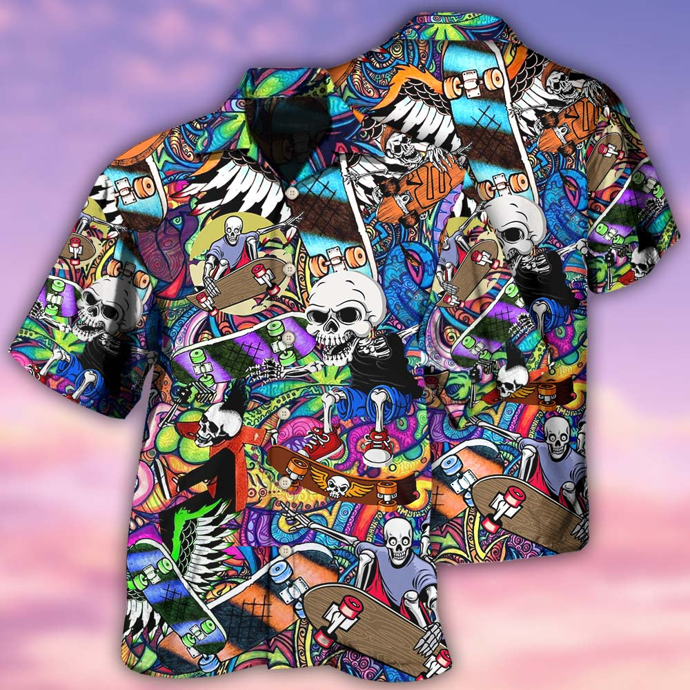 Skull Love Colorful Life - Hawaiian Shirt 