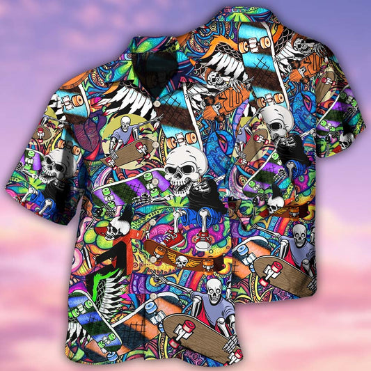Skull Love Colorful Life - Hawaiian Shirt 