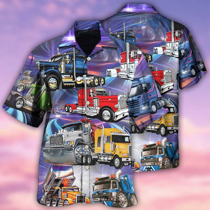 Truck Life Purple Style - Hawaiian Shirt 