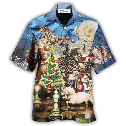 Hawaiian Shirt / Adults / S Chess Power Of The Knights - Hawaiian Shirt 
