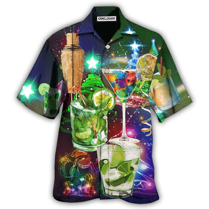 Hawaiian Shirt / Adults / S Cocktail Christmas Merry Christmas - Hawaiian Shirt 