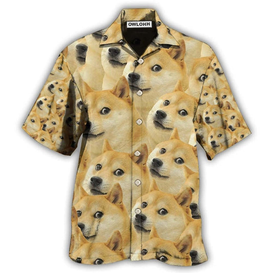 Hawaiian Shirt / Adults / S Corgi Meme Funny Style - Hawaiian Shirt 