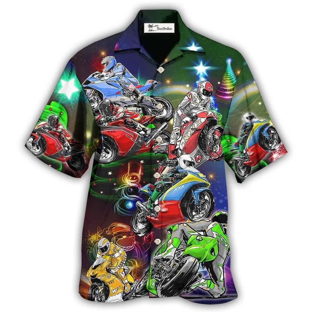 Hawaiian Shirt / Adults / S Motorcycle Amazing Christmas - Hawaiian Shirt 