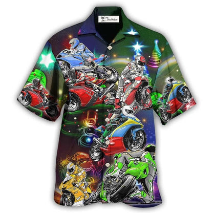 Hawaiian Shirt / Adults / S Motorcycle Amazing Christmas - Hawaiian Shirt 
