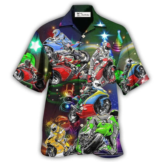 Hawaiian Shirt / Adults / S Motorcycle Amazing Christmas - Hawaiian Shirt 