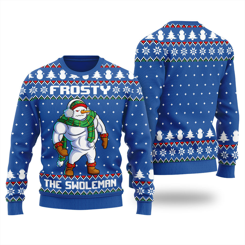 Frosty Swoleman Ugly Christmas Sweater